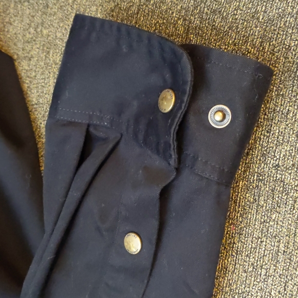 Lauren Ralph Lauren Button Up Shirt Field Shirt Black Long Sleeve Size Large - Picture 14 of 14